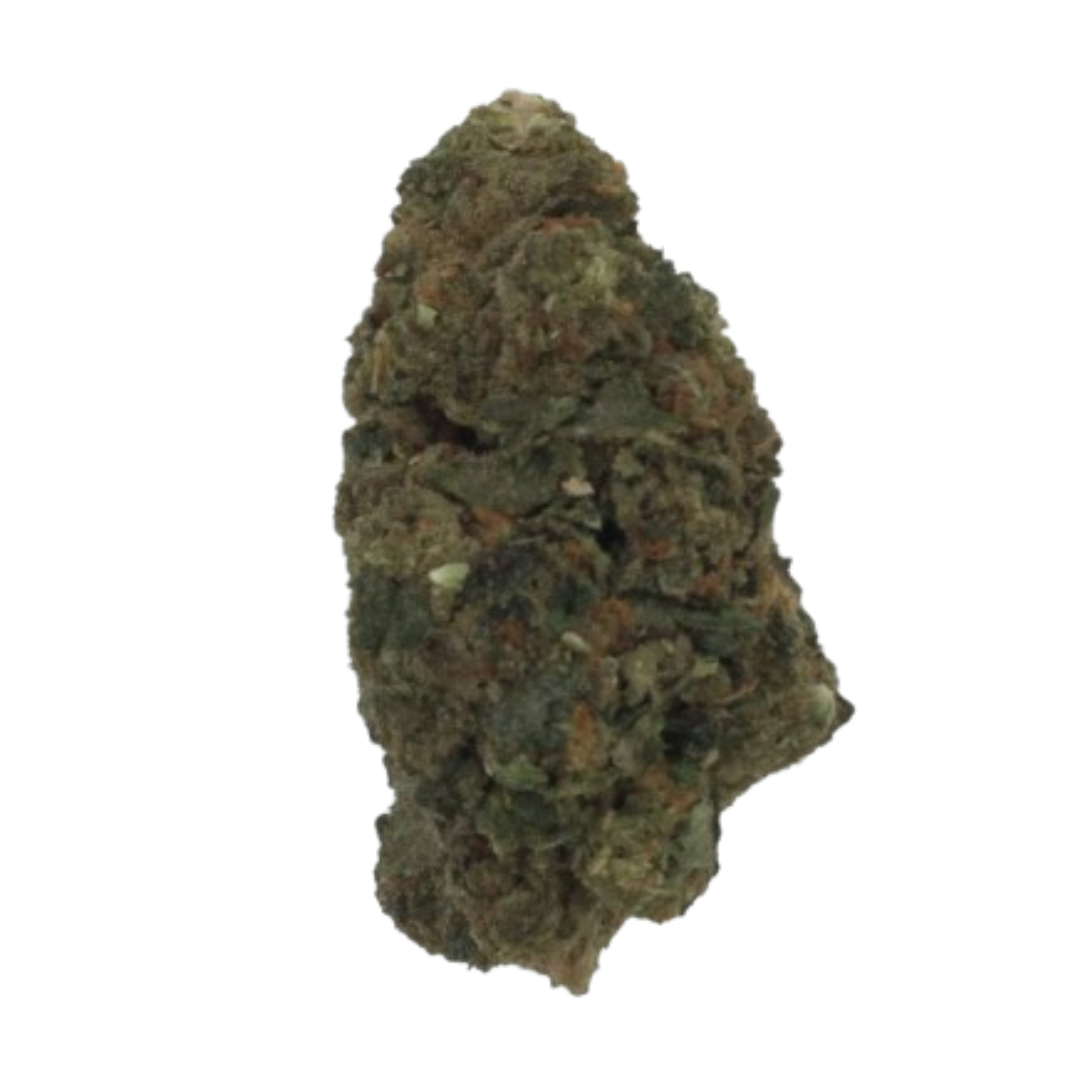 Image description: Jelly Cake strain, a 70% Indica and 30% Sativa hybrid with sweet berries and sugary cake flavors. THC levels 22-27%, perfect for evening relaxation.